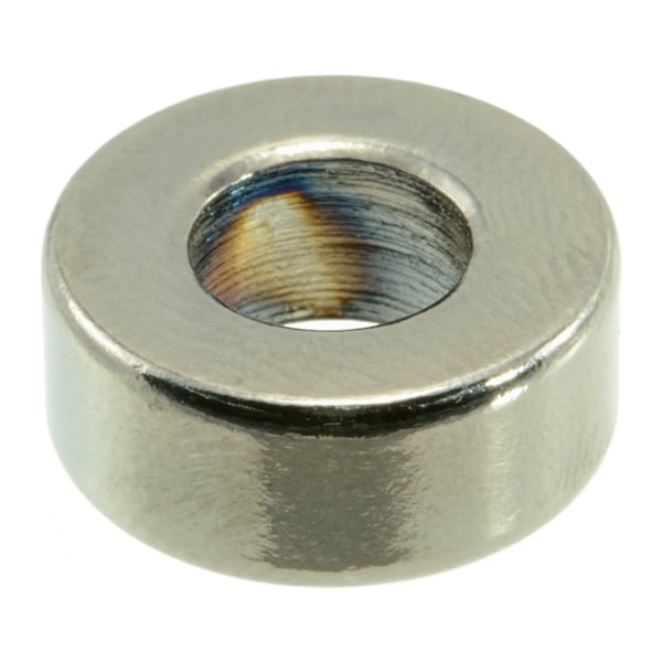 Midwest Fastener Round Spacer, Black Chrome Steel, 1/4 in Overall Lg, 5/16 in Inside Dia, 6 PK 34048 - main